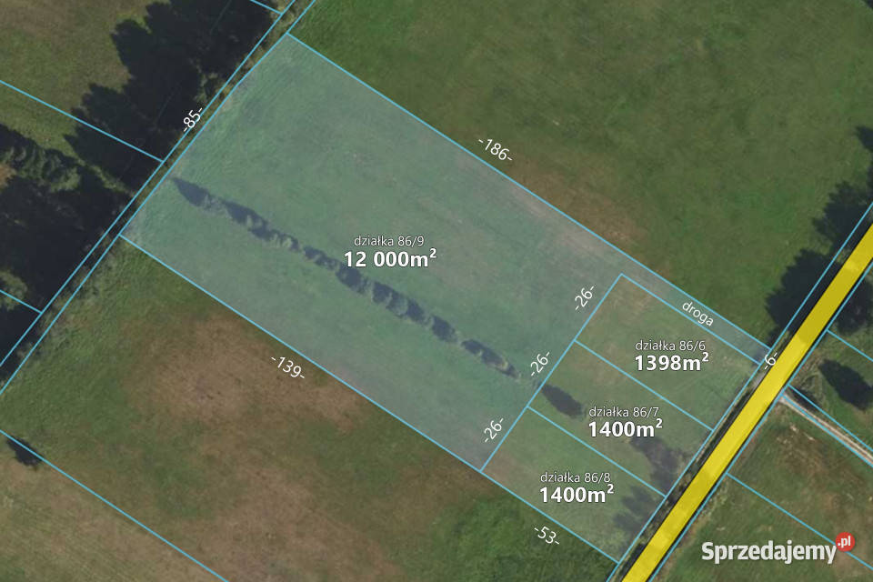 Działka 1398m2 z warunkami zabudowy gmWłocławek Ładne