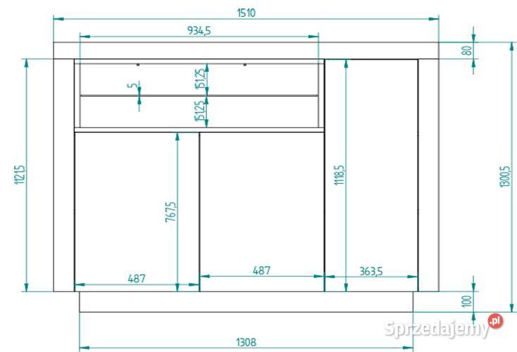 Komoda biała matowa Palermo II podkarpackie