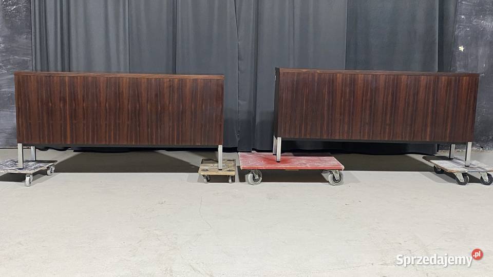 Para modernistycznych sideboardów palisander zachodniopomorskie