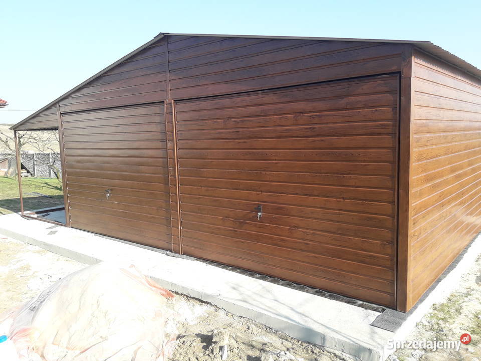 Garaż blaszany dwustanowiskowy 6x6m GrzywStal