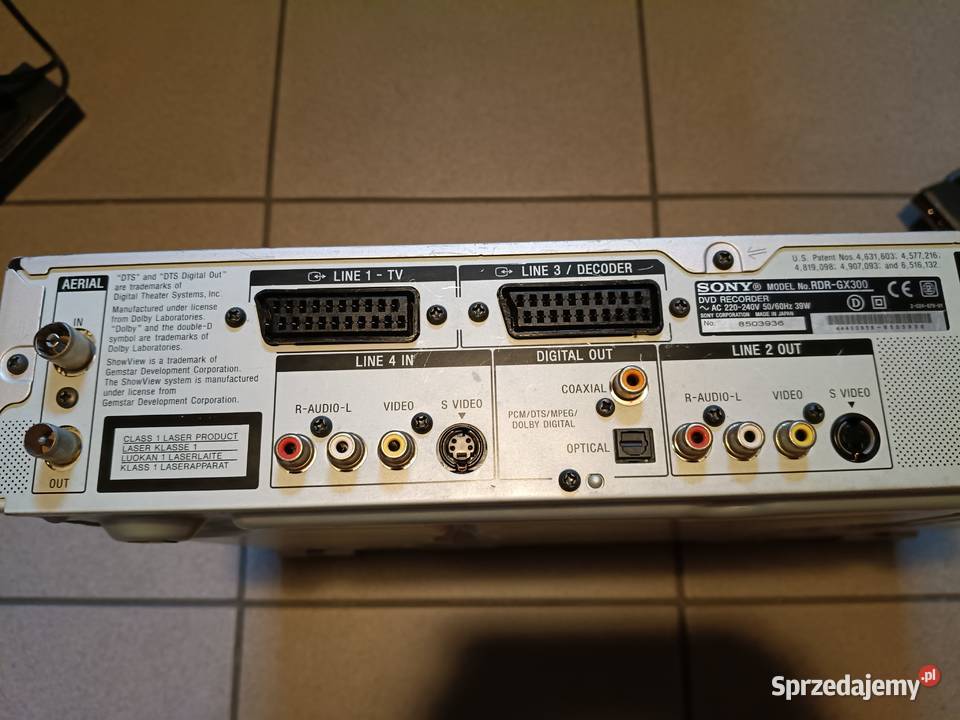 SONY DVD RECORDER RDR GX 300 Ostrów Mazowiecka