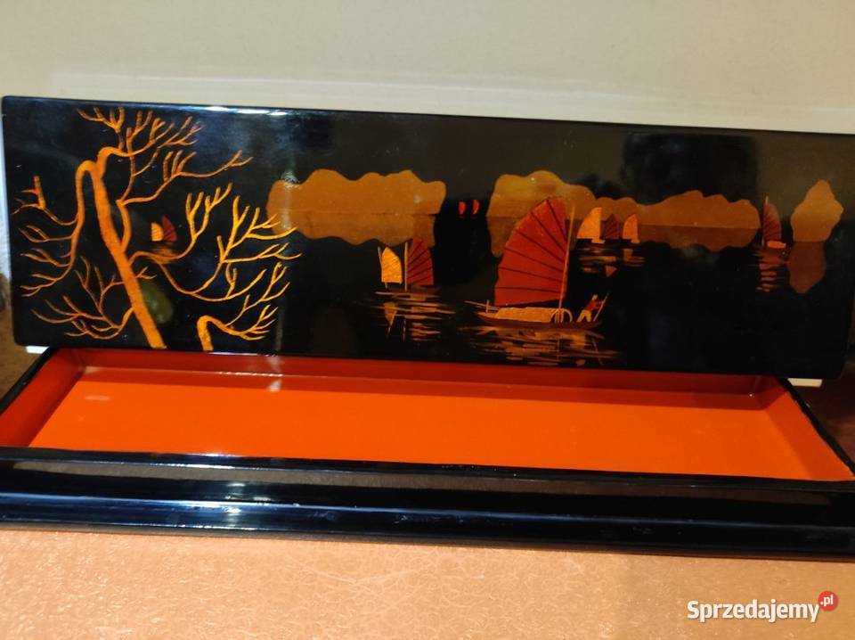 pojemnik pudełko szkatułka inkrustowana puzderko Wyposażenie wnętrz Kielce sprzedam