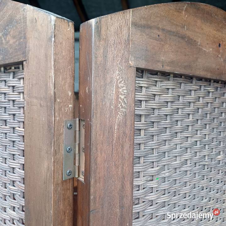 Drewniany parawan obustronny 3częściowy Suchorzew