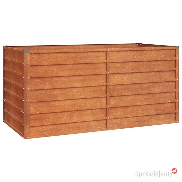 vidaXL Podwyższona donica rdzawa 160x80x77 Warszawa