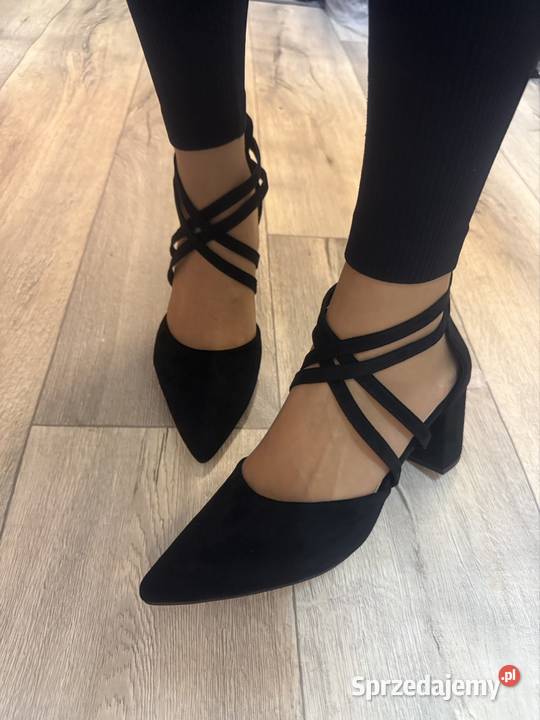 41 Czarne zmysłowe czółenka wieczorowe Nowe Moda i Styl Kraków