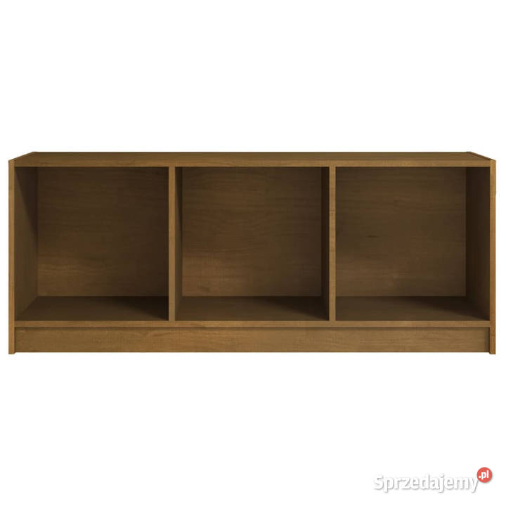 Szafka pod TV miodowy brąz 104x33x41 drewno Warszawa