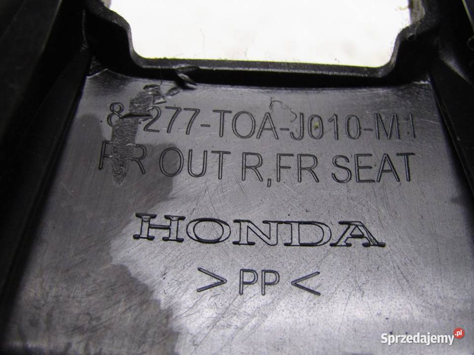 OSŁONA ZAŚLEPKA SZYN MOCOWAŃ FOTELA HONDA CRV osobowe Osłony i zaślepki