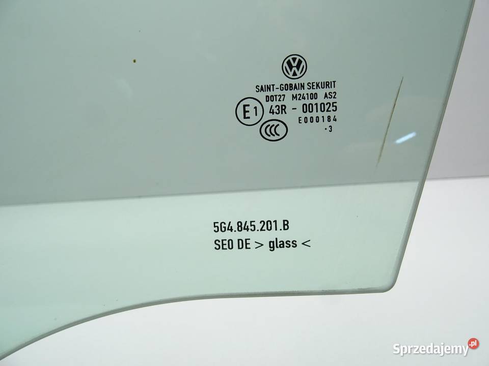 SZYBA DRZWI LEWA LEWY PRZÓD PRZEDNIA 5G4845201B