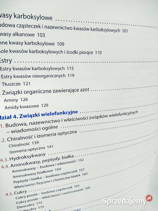 Związki organiczne Pazdro chemia Warszawa