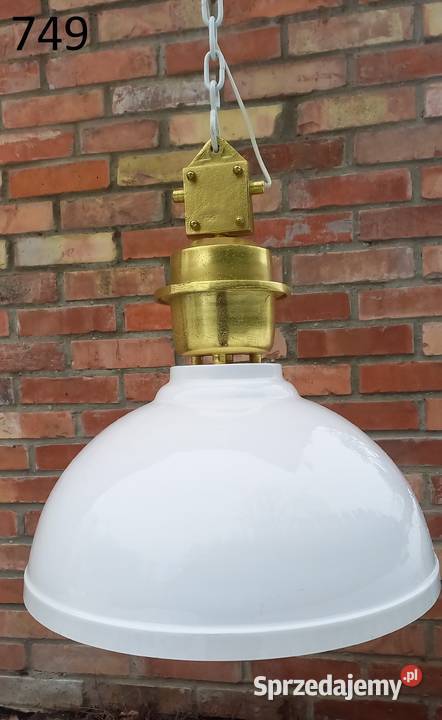 Żyrandol Industrialny loft Metalowy biały Lampa Gawroniec