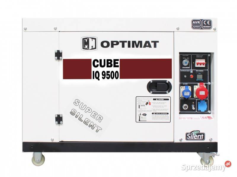 GENERATOR PRĄDOTWÓRCZY OPTIMAT IQ9500 CUBE 9 KW Mikołów sprzedam