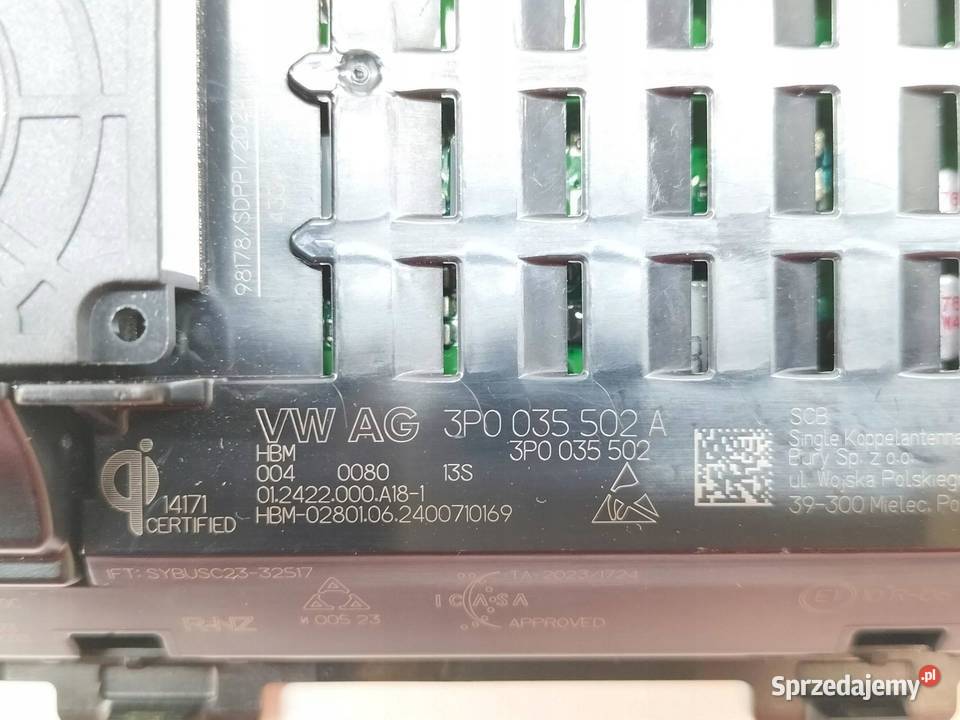 MODUŁ ŁADOWARKA INDUKCYJNA 3P0035502A Skoda Rok produkcji 2024