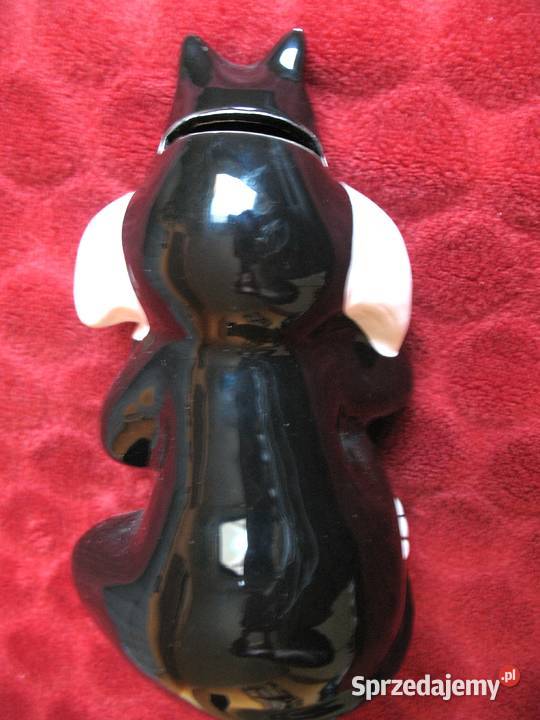 Kot Sylwester skarbonka 16 x 11 x 10 ceramika Siedlce sprzedam