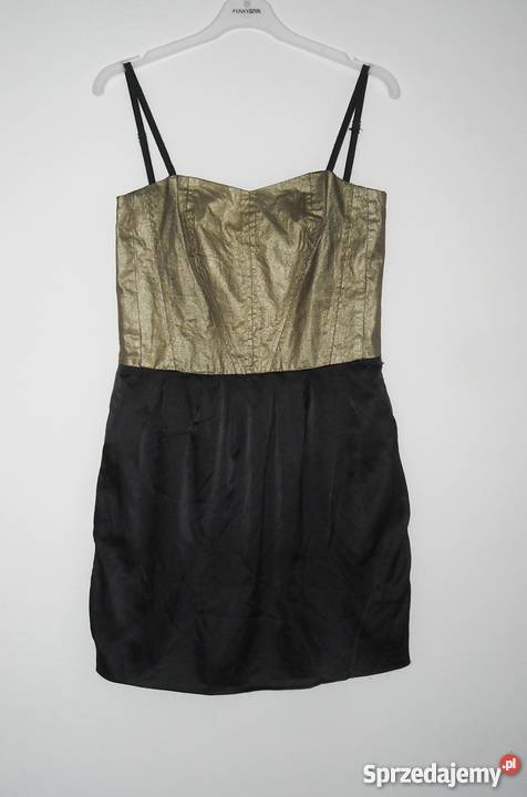czarno złota sukienka troll s lubelskie Lubartów sprzedam