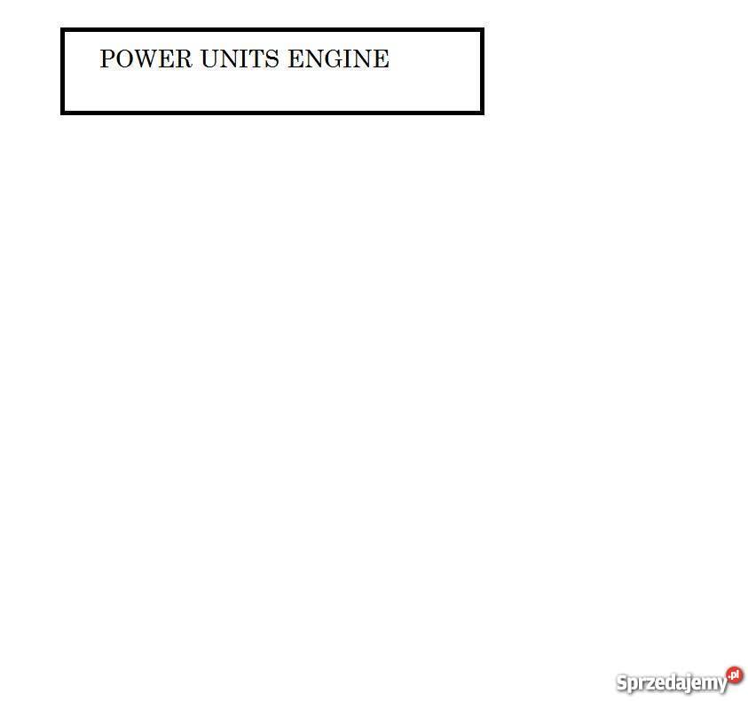 POWER UNITS PX215 PX240 PX70 PX85 katalog części Kielce sprzedam