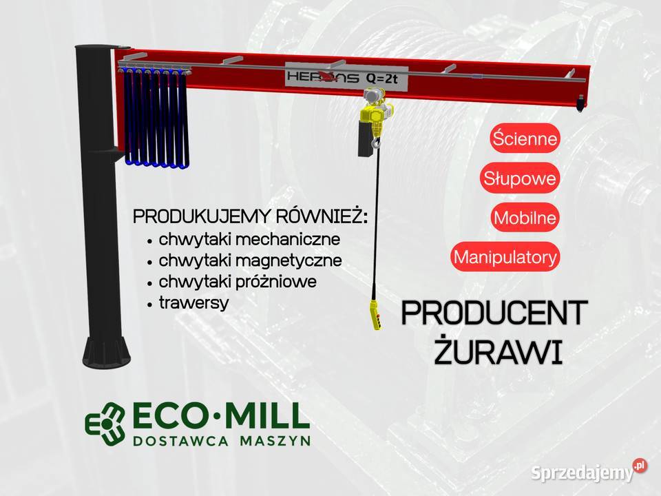 Żuraw słupowy Q125 250 500 1000 2000 3200 5000 Kluczbork