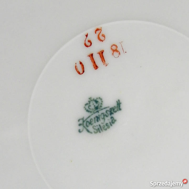 Porcelana stołowa Koenigszelt Silesia lata mazowieckie
