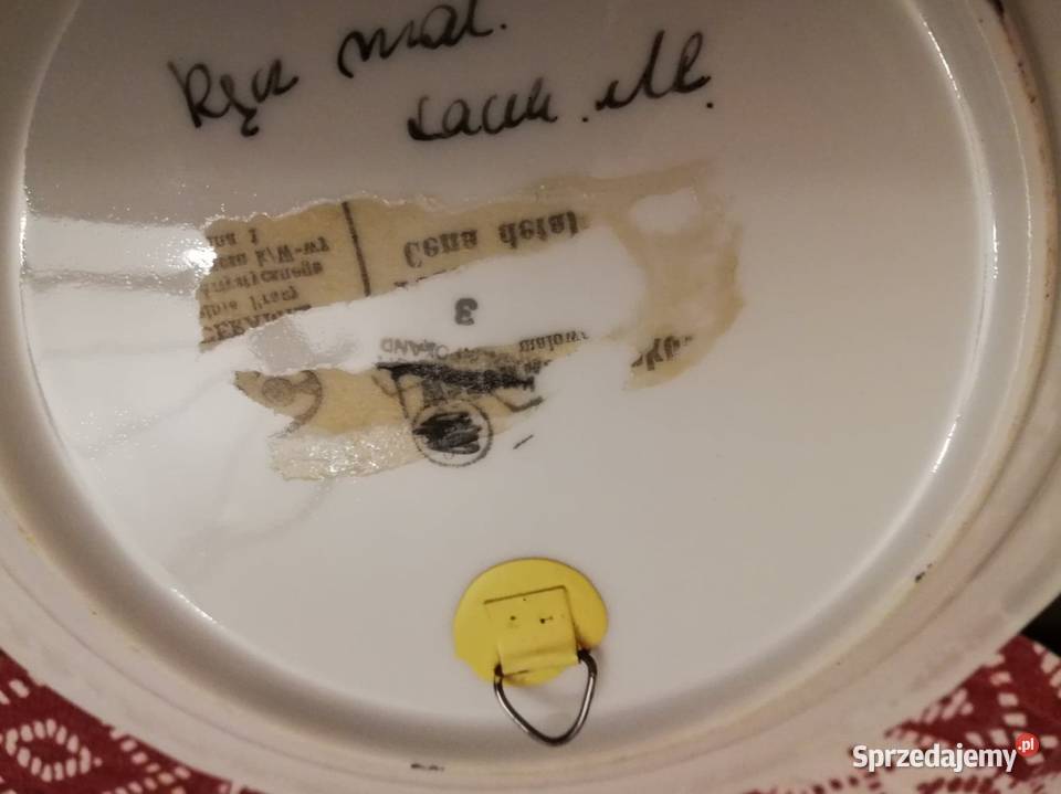 Porcelana WAŁBRZYCH talerz ozdoby ręcznie Warszawa