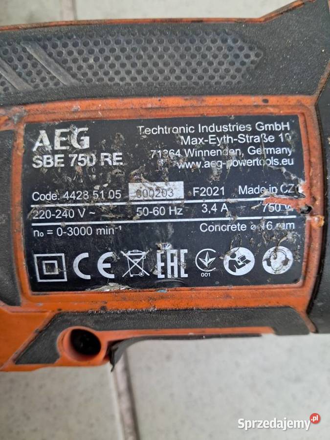 Wiertarki AEG uszkodzone Poznań sprzedam