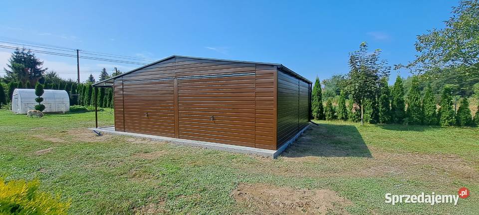 013 Garaż Blaszany 8x5m Blaszak Garaże Blaszane Węgorzewo