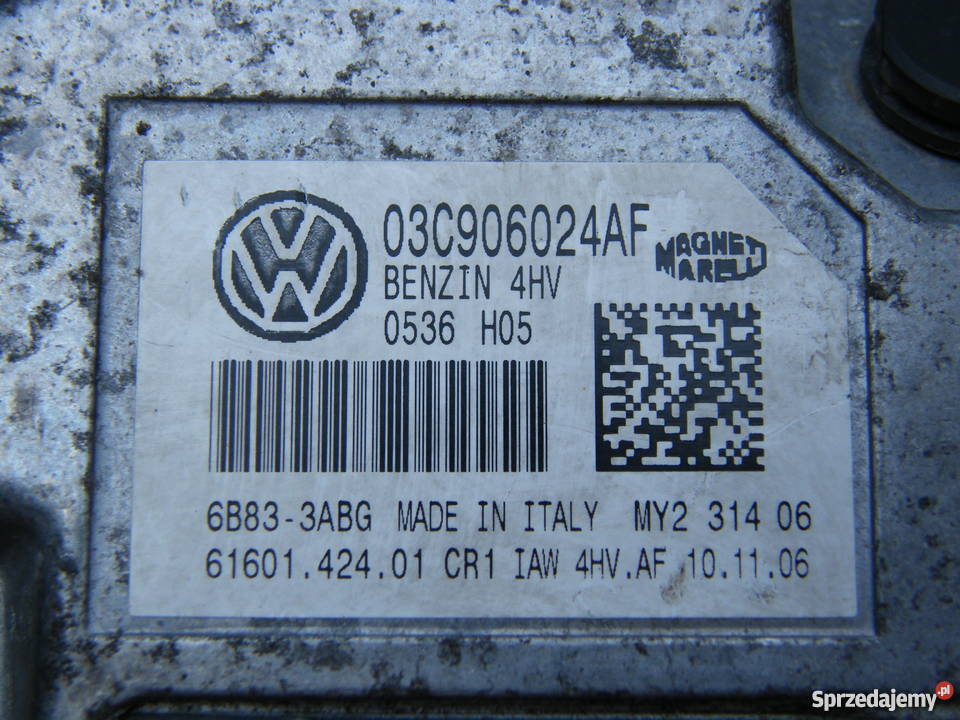 ZESTAW STARTOWY IMMO SEAT IBIZA III 14 16V małopolskie Wola Batorska