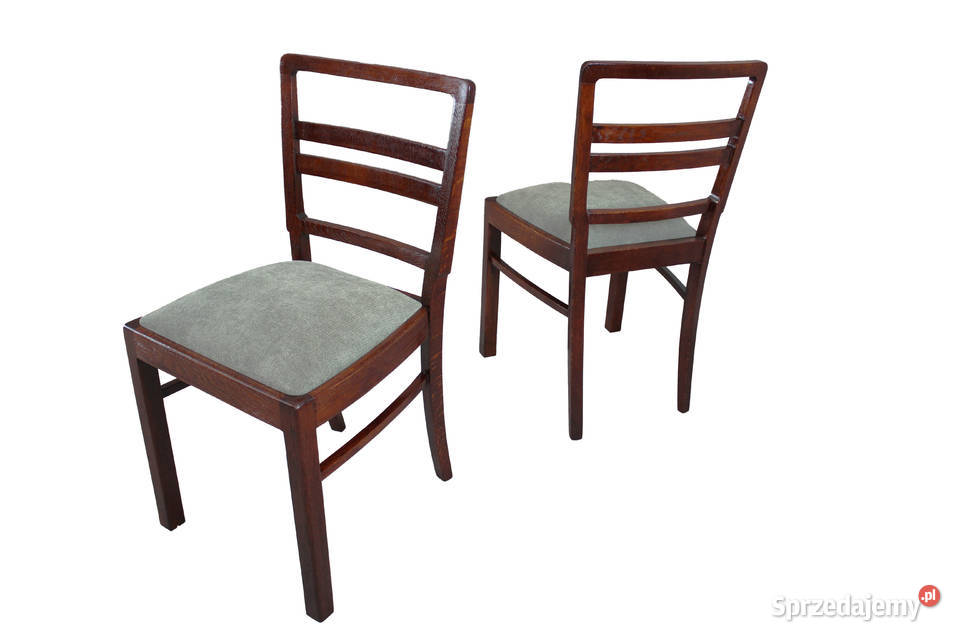 Para krzeseł dębowych renowacji krzesła 2 nowe Bydgoszcz