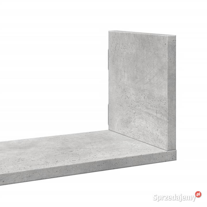 Półki ścienne 3 szarość betonu 80x18x18 WM853293 sprzedam
