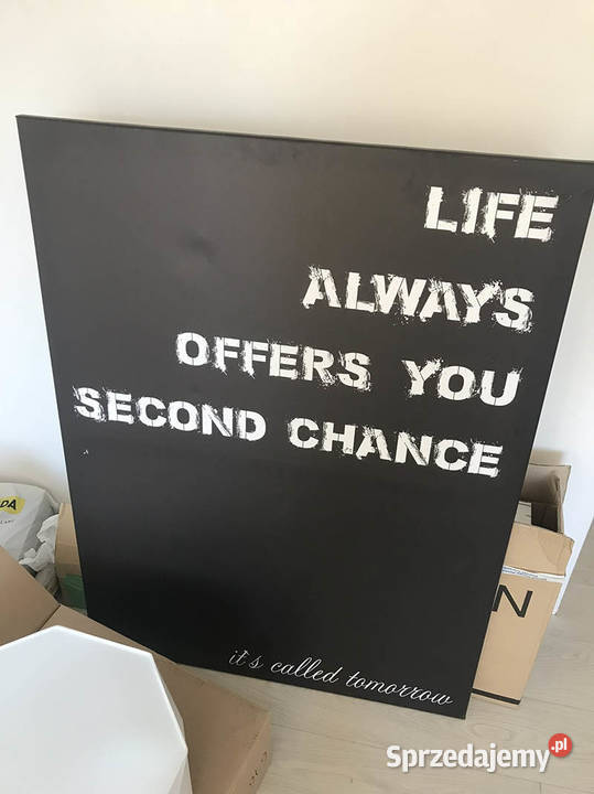 A Obraz na płótnie plakat napis LIFE ALWAYS Kielce