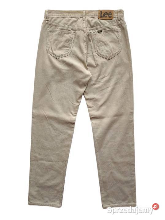 7204 LEE beżowe bawełniane sztruksy 50 M Odzież codzienna Kędzierzyn-Koźle sprzedam