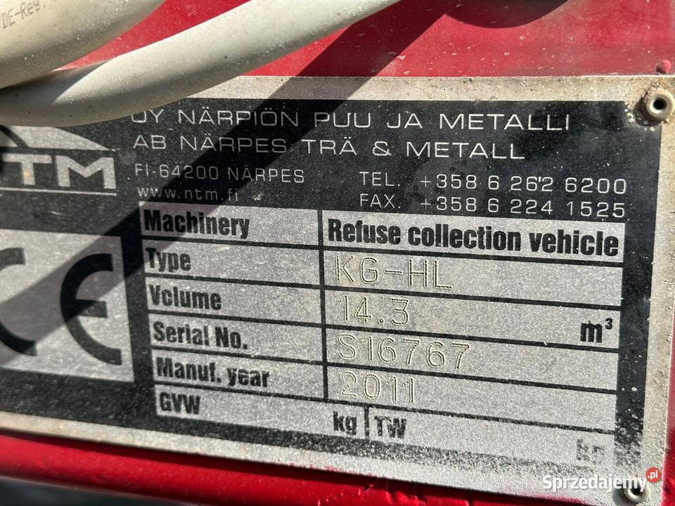 Volvo FE 300 śmieciarka NTM HL 15m3 euro5 4x2 Śmieciarki Śmieciarki Nowiny