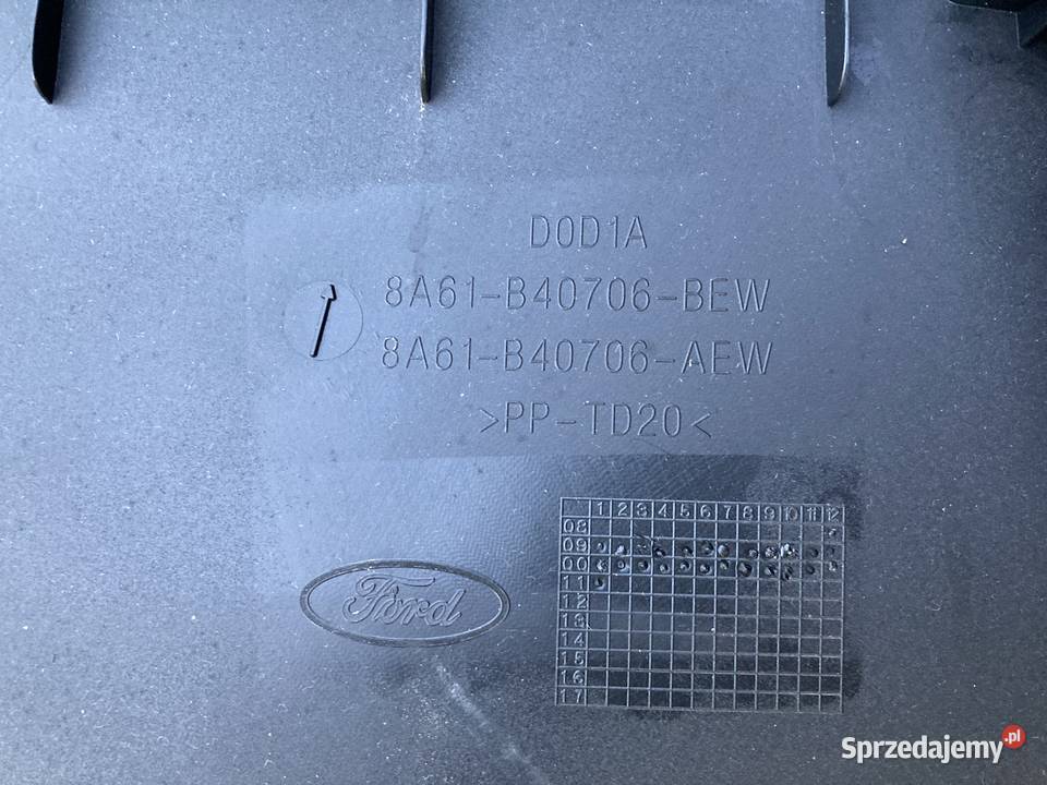 Osłona tapicerka klapy bagażnika Ford Fiesta MK7