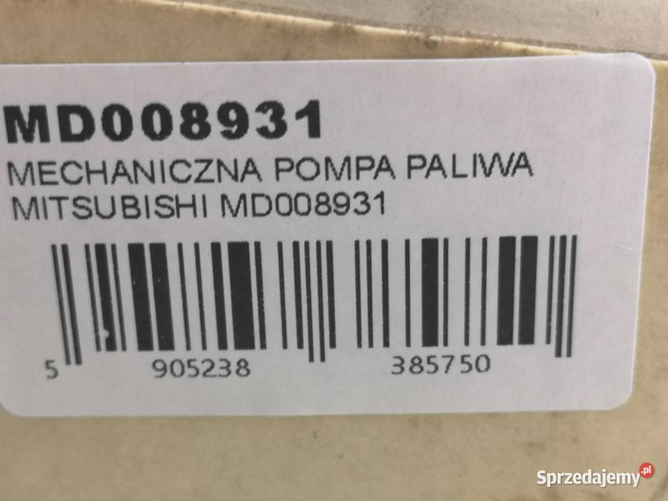 MECHANICZNA POMPA PALIWA MITSUBISHI GALANT III lubelskie