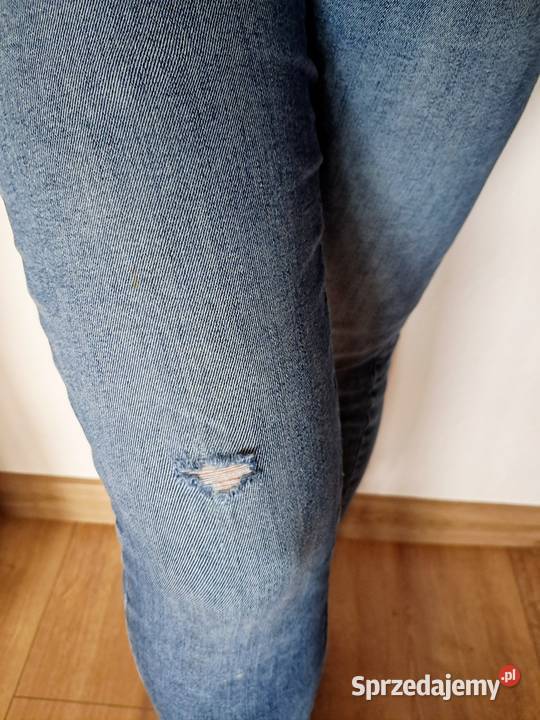Spodnie damskie rurki z wysokim stanem ZARA Łódź