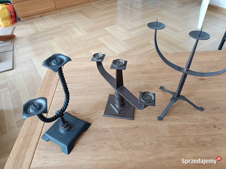 Ładne stare świeczniki vintage Warszawa