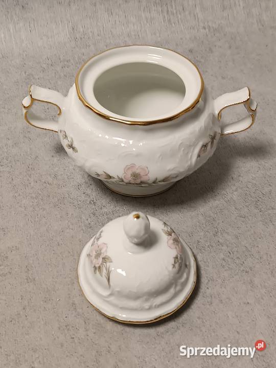Środek Stołu ROSENTHAL Sanssouci Dzika róża Porcelana i szkło Dobrzany