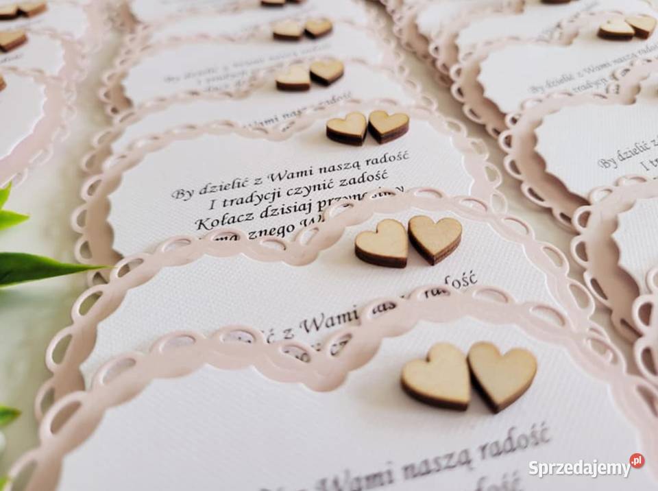 Etykiety ciasto Karnety Kołacz Kołoc weselny