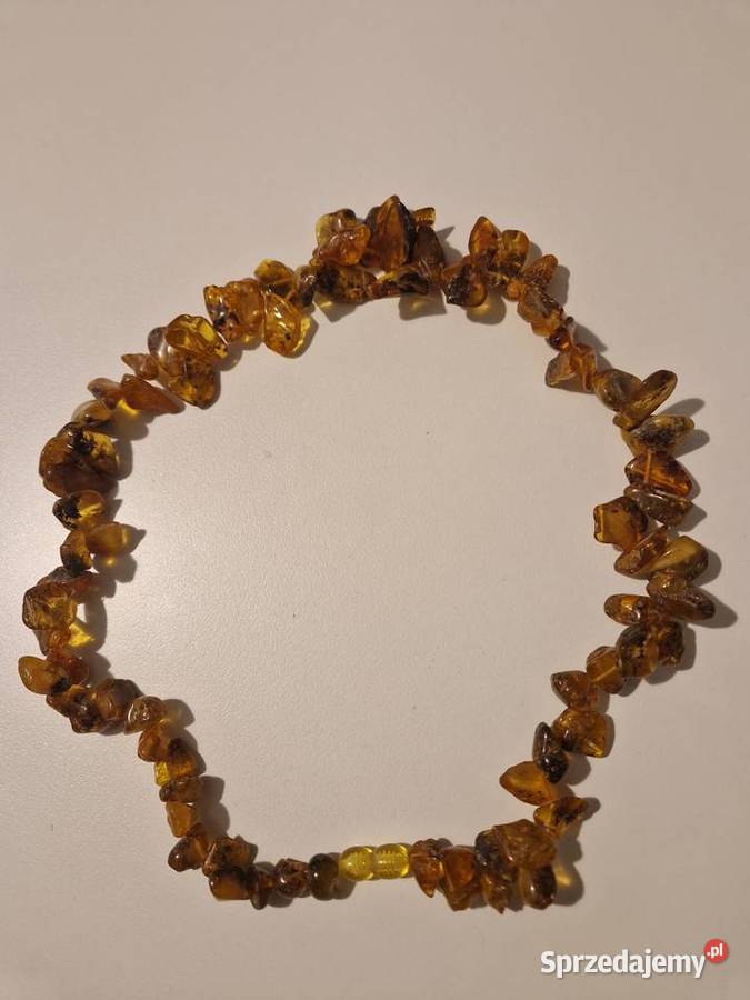 Naszyjnik korale z bursztynu śląskie Bystra