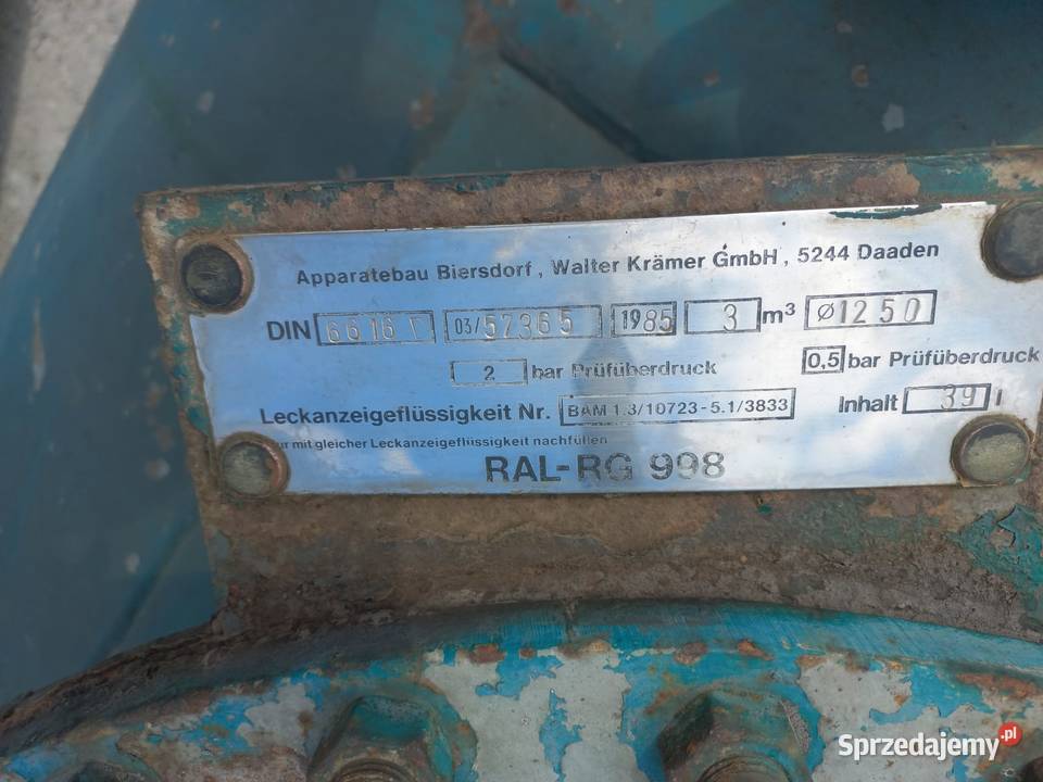 Zbiornik 3000l Woda Bufor Deszczówka Beczkowóz opolskie Bzinica Nowa