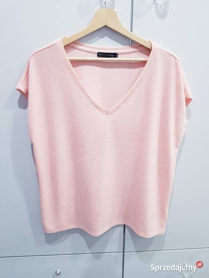 Połyskujaca damska bluzeczka z dekoltem V Mohito Bluzki i koszule śląskie Dąbrowa Górnicza sprzedam