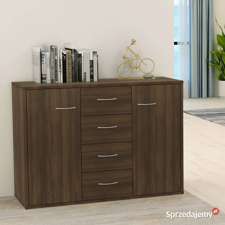 Komoda brązowy dąb 88x30x65 materiał Meble Warszawa
