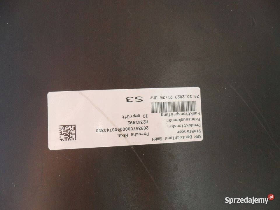 Zderzak tylny Tył Porsche 911 B01720060 osobowe Nowy Tomyśl