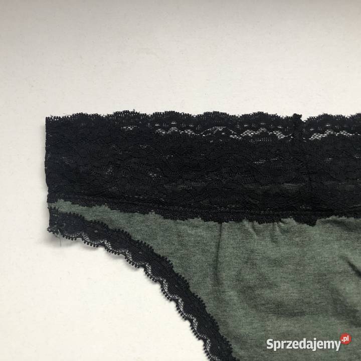 khaki zielone czarne majtki figi Censored Yorker Toruń