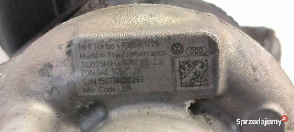 TURBOSPRĘŻARKA VOLKSWAGEN GOLF VII 04E145721R Lipno