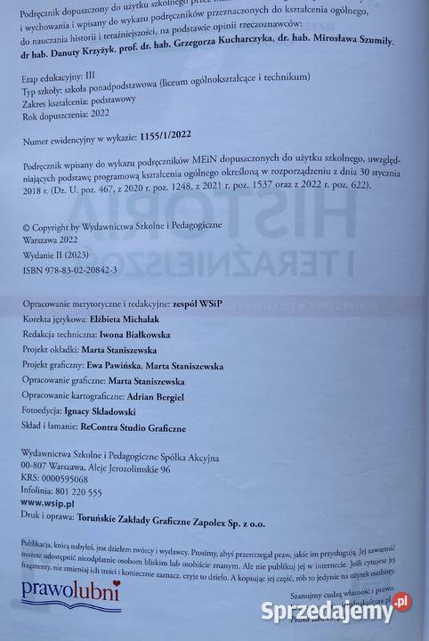 Podręczniki do szkoły średniej 1 i 2 klasy tradycyjny podręcznik Płock