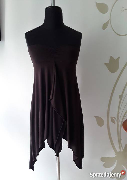 Toptunika niesymetryczna bez ramiączek rozmiar Warszawa