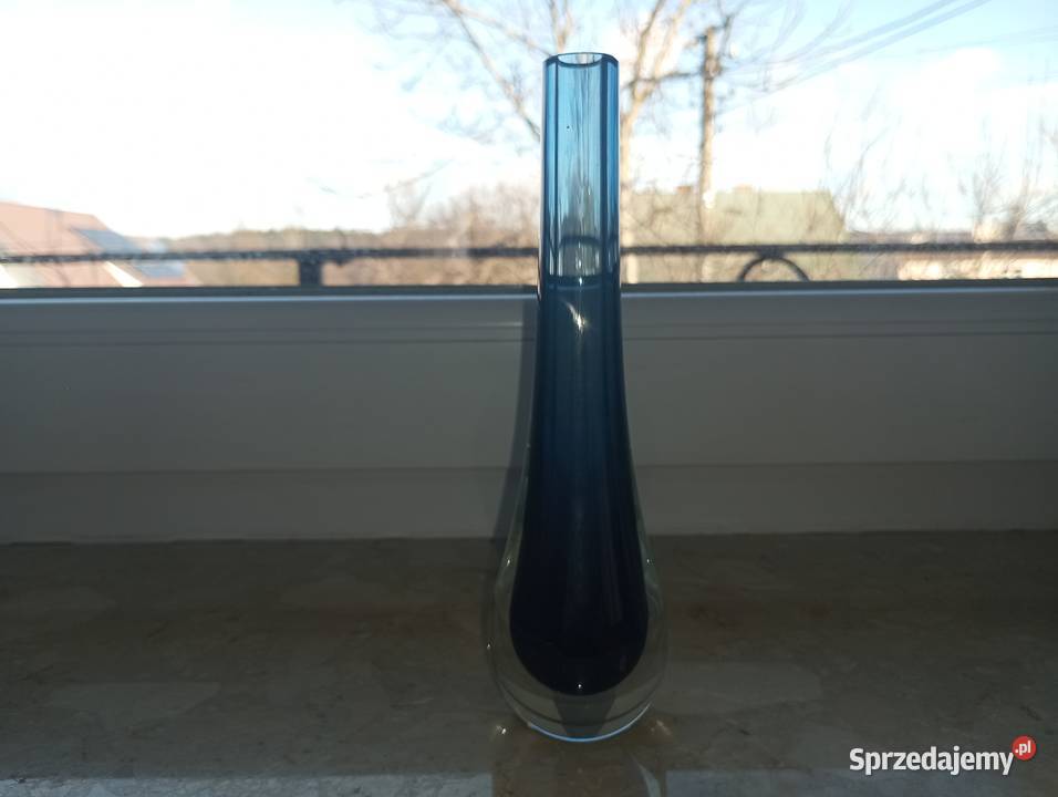 Wazon szklany sommerso Murano Porcelana i szkło Biłgoraj