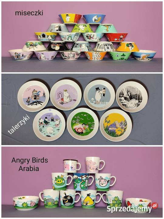 ANGRY BIRDS miska Arabia Finland STELLA i ŚWINIA Jasień