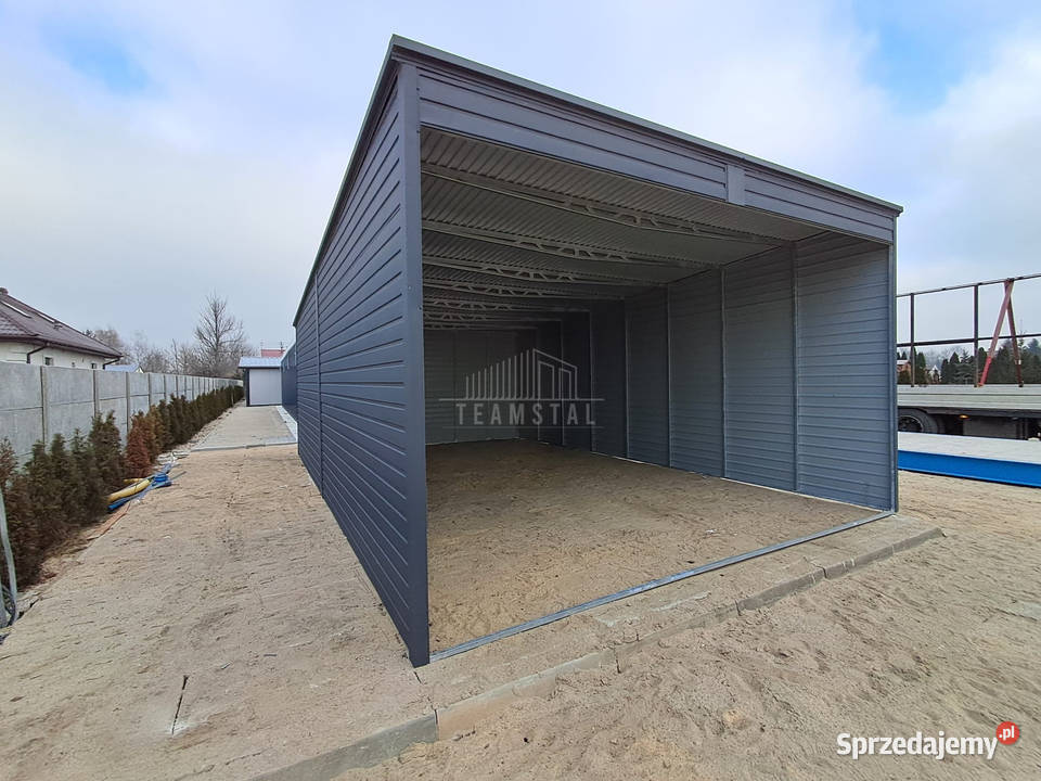 Garaż blaszany Carport 6x8m antracyt dach spad w Zakopane sprzedam