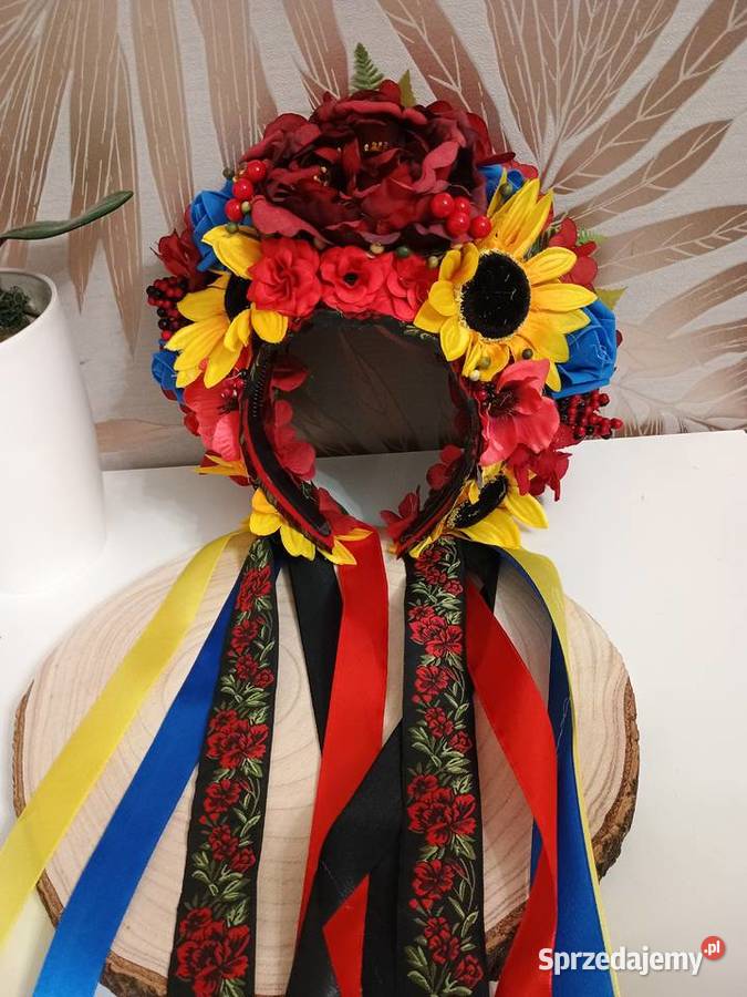 Korona kwiatowa wianek na głowę