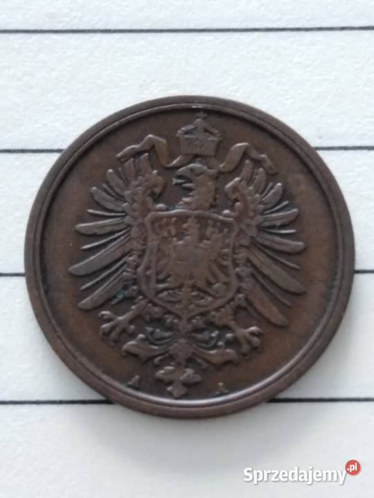 Moneta 2 pfenigi 1876 A Cesarstwo Niemieckie